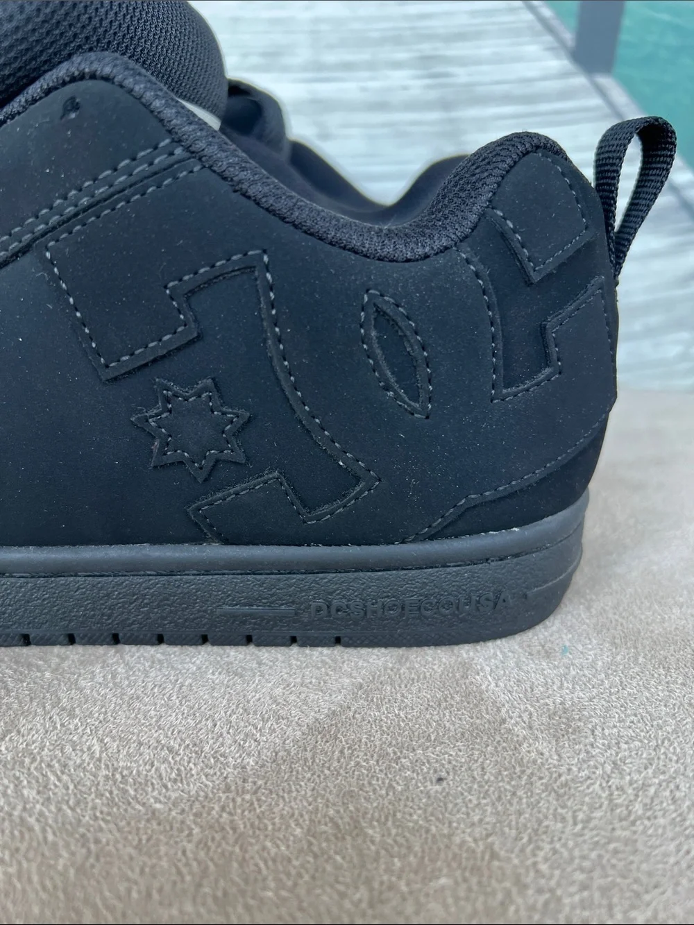 DC Men’s Black Court Graffik Skate Sneakers